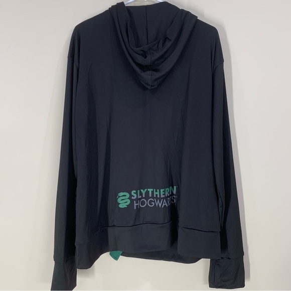 NWT Universal Studios Harry Potter Slytherin Hooded Athletic Jacket - Adult 2XL - Picture 7 of 8